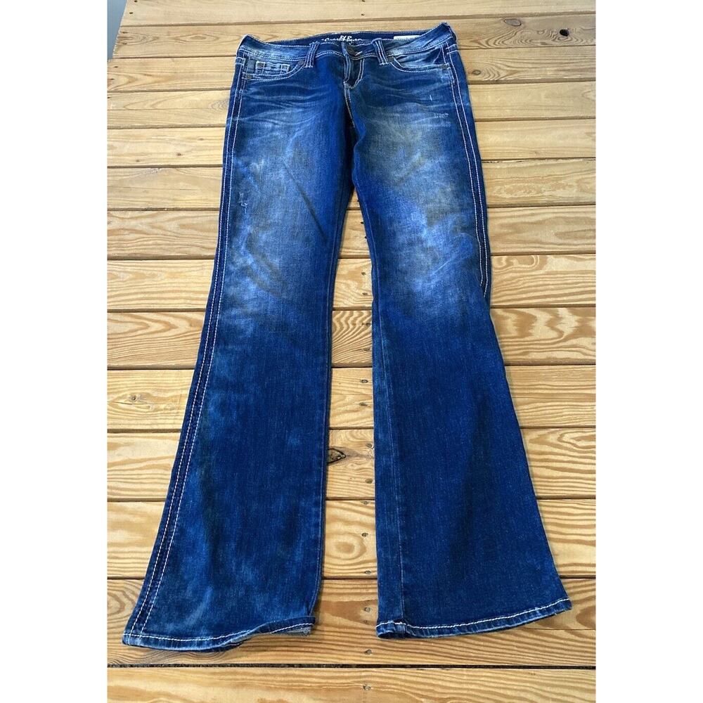 Crash & Burn Glam Rock Bootcut Jeans Size 28 Women’s Blue
